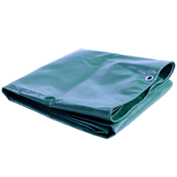 Bâche lourde PVC 550g/m² verte Baobag traitée anti UV