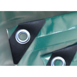 Bâche lourde PVC 550g/m² verte Baobag traitée anti UV