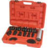 Kit coupelles pour démontage/montage de roulements en coffret - 36 pièces