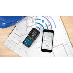 Télémètre laser vert Bosch GLM 50-27 avec accessoires de protection