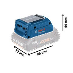 Adaptateur de charge USB externe Bosch GAA 18V48 pour batterie 18V