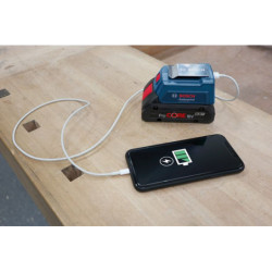 Adaptateur de charge USB externe Bosch GAA 18V48 pour batterie 18V