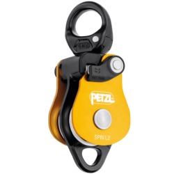 Poulie double SPIN L2 Petzl avec émerillon
