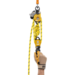 Poulie-bloqueur double débrayable Twin Release Petzl pour systèmes de mouflage