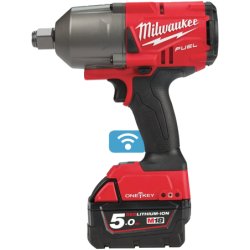 Boulonneuse à chocs Fuel One Key M18 Milwaukee carré 3/4'' 18V avec 2 batteries et chargeur
