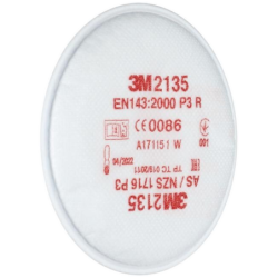 Filtre antipoussière particules solides et liquides P3R 3M - Fixation baïonnette - Lot de 2