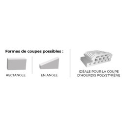 Arche de découpe au fil chaud rechargeable pour polystyrène