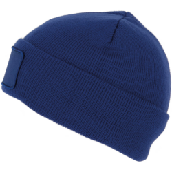 Bonnet avec patch et doublure Royal Blue