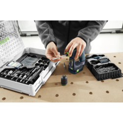 Perceuse visseuse sans fil Festool CXS 12 2,5-Plus avec 2 batteries et un chargeur