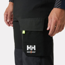 Pantalon de travail Oxford 4X Helly Hansen noir et jaune