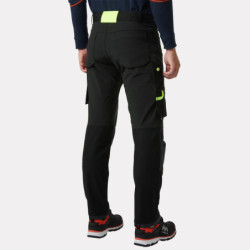 Pantalon de travail Oxford 4X Helly Hansen noir et jaune