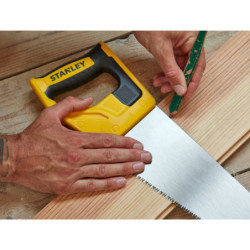 Scie à bois Stanley Tradecut Fine 500 mm - 11 dents - Coupe fine