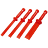 Jeu de 4 grattoirs en plastique Facom largeurs 19 22 25 38 mm