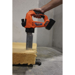 Scie électrique sur batterie WOOLCUT Edma pour isolants biosourcés et minéraux