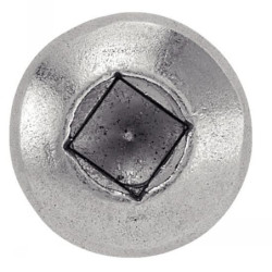 Vis à tôle tête cylindrique empreinte carrée inox A2