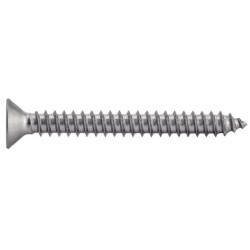 Vis à tôle tête fraisée empreinte carrée forme C inox A2
