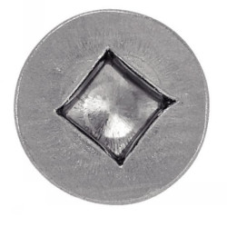 Vis à tôle tête fraisée empreinte carrée forme C inox A2