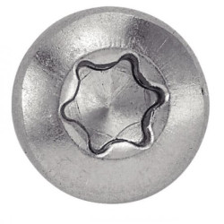 Vis autoperceuse tête cylindrique six lobes Inox A2 DIN6504M