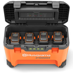 Chargeur 4 batteries 40-C1000X4 Husqvarna 100-240V 50/60Hz