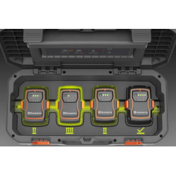 Chargeur 4 batteries 40-C1000X4 Husqvarna 100-240V 50/60Hz