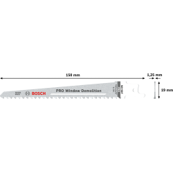 Lame de scie sabre pour bois et métal S 611 DF Bosch