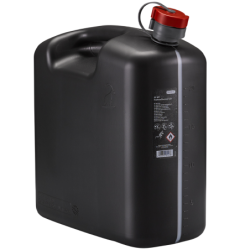 Jerrycan en polyéthylène noir avec bec flexible 20 L