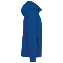 Veste Softshell unisexe K422 capuche et manches amovibles Dark Royal Blue