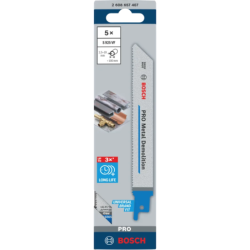 Lame scie sabre pour métal - Bosch S925VF Heavy for Metal - 150x19x1,25mm - Lot de 5