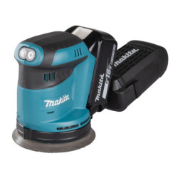 Ponceuse excentrique Makita dbo180rmj 125 mm 18v 2 x 5 Ah Li ion en coffret makpac