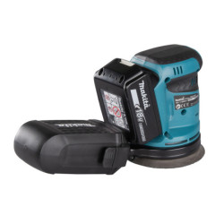 Ponceuse excentrique Makita dbo180rmj 125 mm 18v 2 x 5 Ah Li ion en coffret makpac