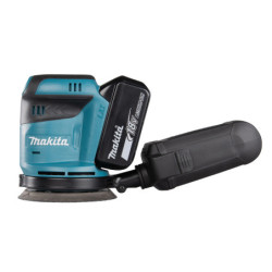 Ponceuse excentrique Makita dbo180rmj 125 mm 18v 2 x 5 Ah Li ion en coffret makpac