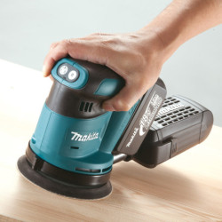 Ponceuse excentrique Makita dbo180rmj 125 mm 18v 2 x 5 Ah Li ion en coffret makpac