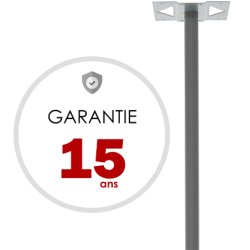 Pied H.116 x l.33 x P.5 cm RENZ, aluminium anodisé