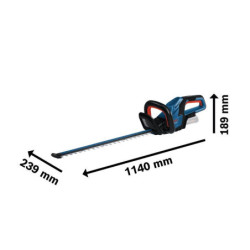 Taille haie GHE 18V-60 (II) Bosch en boîte carton sans batterie ni chargeur