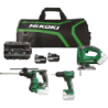 Kit 3 machines 18V perceuse à percussion perforateur et meuleuse avec sac 2 batteries 5Ah