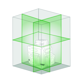 Laser 3 lignes Metrica 3D Action Green
