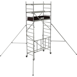 Échafaudage roulant et pliant en aluminium Runner Tubesca-Comabi