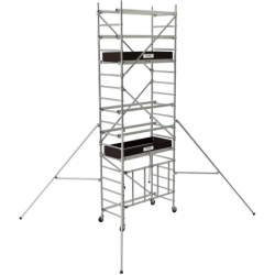 Échafaudage roulant et pliant en aluminium Runner Tubesca-Comabi