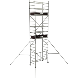 Échafaudage roulant et pliant en aluminium Runner Tubesca-Comabi