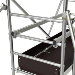 Échafaudage roulant et pliant en aluminium Runner Tubesca-Comabi