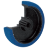 Roue seule en caoutchouc bleu élastique diamètre 160 mm RR20