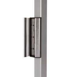 Gâche inox pour profils carrés de portail de 40 à 60 mm