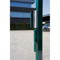 Gâche inox pour profils carrés de portail de 40 à 60 mm