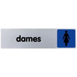 Plaquette signalétique toilette pour dames Novap en plexiglas 170 x 40 mm