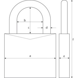 Cadenas Abus 65 laiton 35 mm