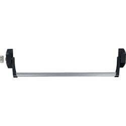 Serrure anti-panique barre 1 point latéral ISY BAR ECO Argent/Noir