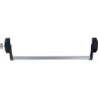 Serrure anti-panique barre 1 point latéral ISY BAR ECO Argent/Noir
