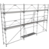 Echafaudage R200 Progress Primo 60 m² garde-corps FUSIO plancher acier et plinthes