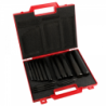 Valise de 16 emporte pièces brunis de 2 à 24 mm