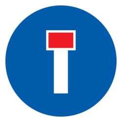 Disque de signalisation PS-Choc Voie sans issue Ø 300 mm